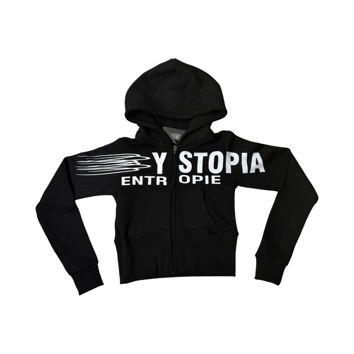 DYSTOPIA ENTROPIE HOODIE // BLK