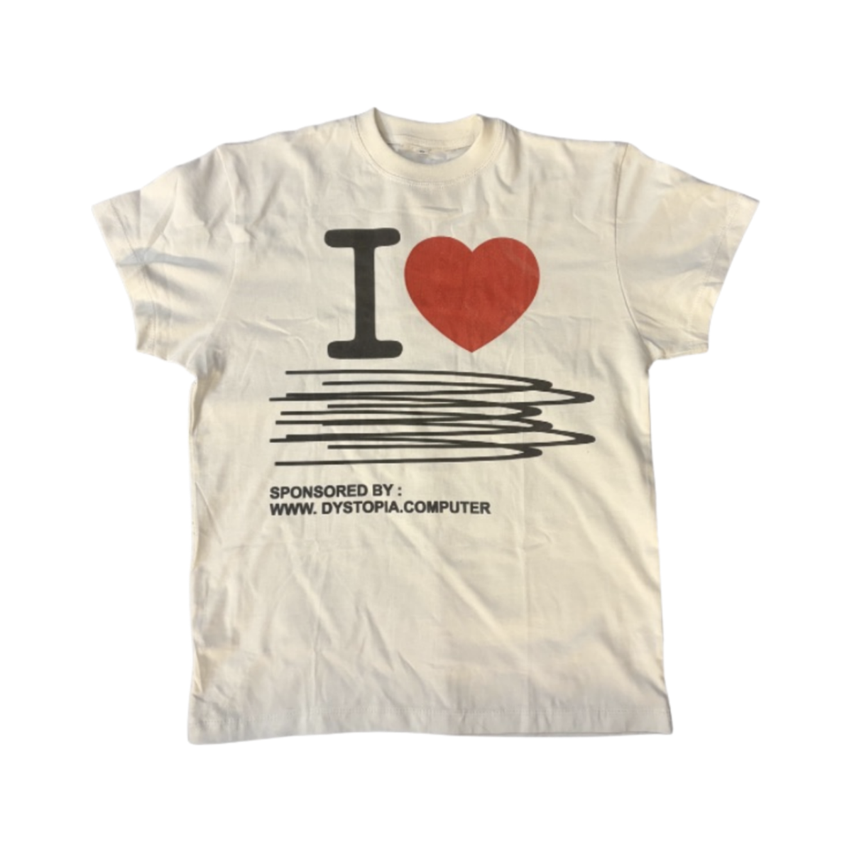 I ♥ DYSTOPIA TEE // WHT