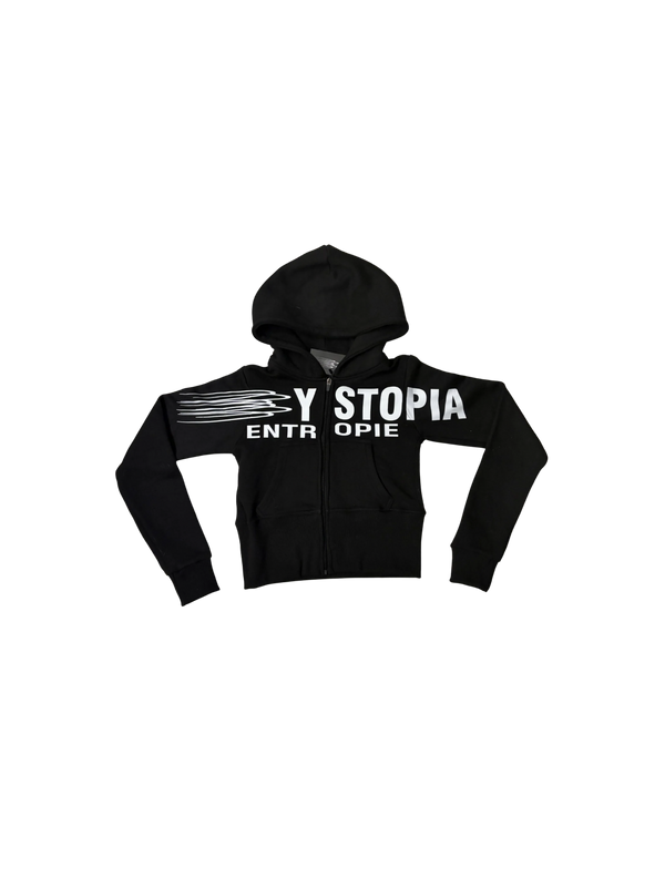 DYSTOPIA ENTROPIE HOODIE // BLK